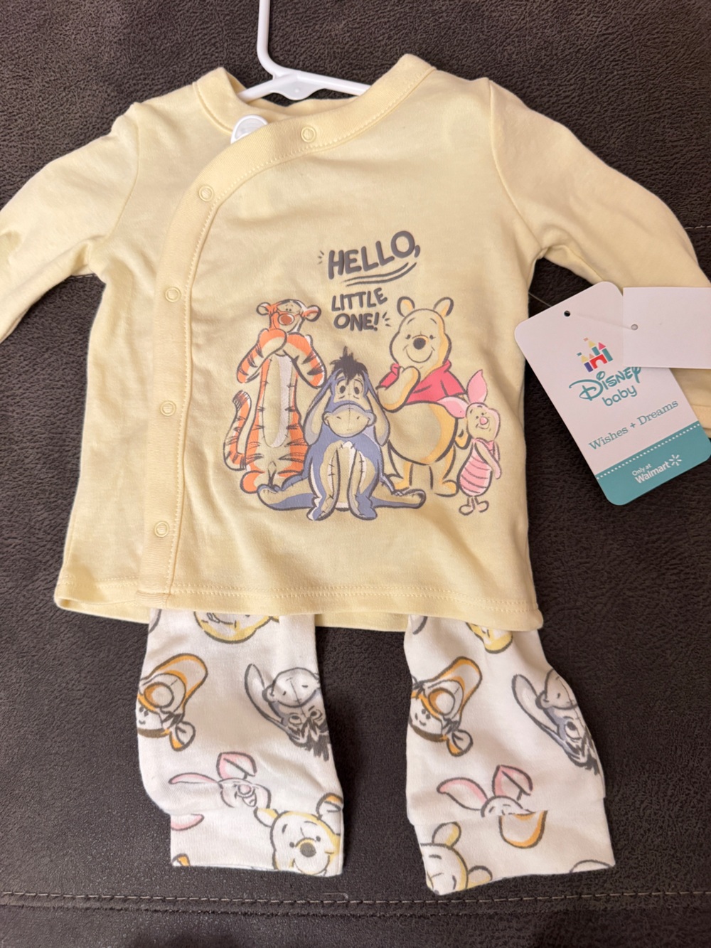 Disney Yellow Winnie the Pooh & Friends Infant Two-Piece Set